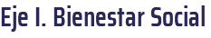 Eje I. Bienestar Social